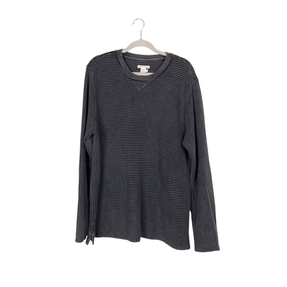 Carbon 2 Cobalt ribbed chunky sweater size xl classic comfort